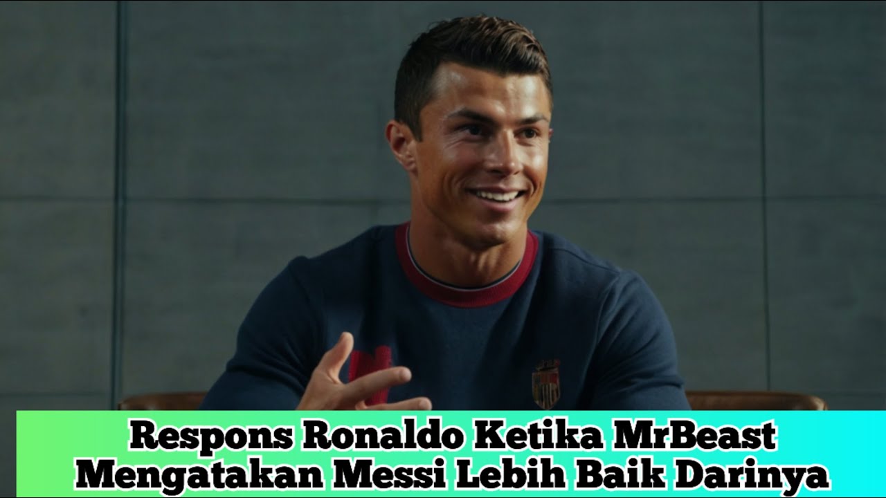 Respons Ronaldo Ketika MrBeast Mengatakan Messi Lebih Baik Darinya