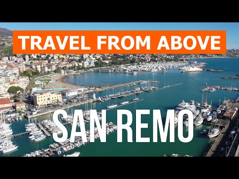 San Remo, Italy | Vacation, tourism, travel, beaches, visit, review, sea, trip | Video 4k drone