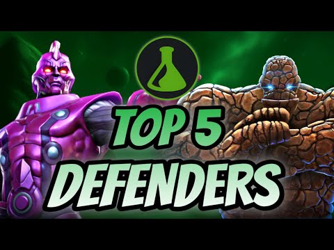 TOP 5 BEST DEFENDERS SCIENCE CHAMPIONS 🛡️🟢​ in Marvel Contest of Champions! | MCOC