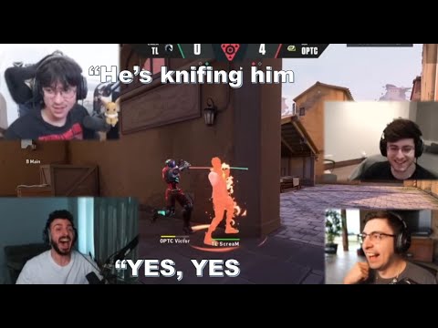 TenZ,Tarik,Shroud & Zombs Reacts Victor Knife ScreaM |TL vs OPT| VCT Istanbul