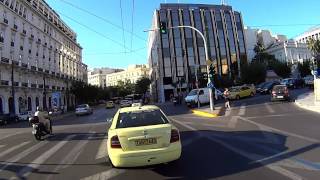 preview picture of video 'Entering downtown Athens by scooter.'