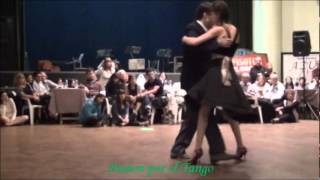 LUCILA BARDACH Y MARCELO LAVERGATA bailando el tango MALA SUERTE en la milonga EL NUEVO PISOTON