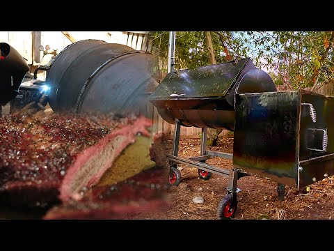 Building a 100 Gal. Franklin Style Offset Smoker (Build and Cook)