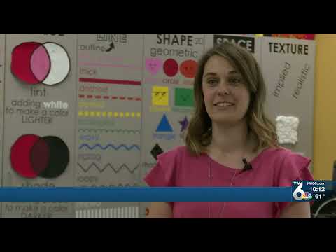 Art Ed Leadership Award Recipient on KWQC