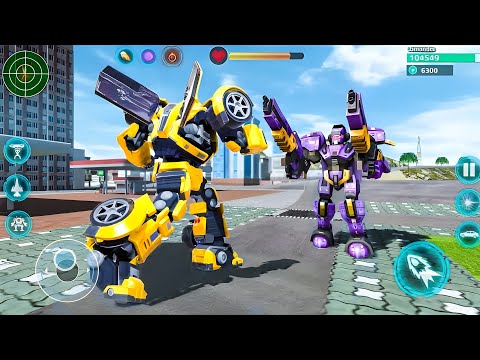 Bumblebee Car Jet Robot Transformation Fighting Game 2025 New Update - Android Gameplay