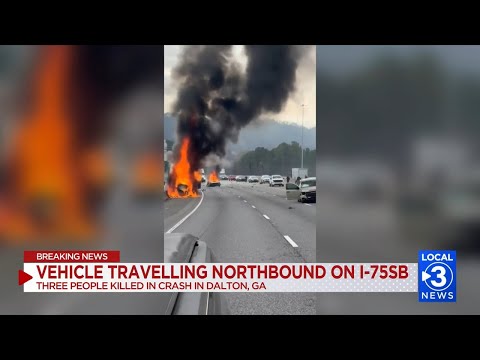 UPDATE: 3 killed in wrong-way driver & semi truck crash on I-75 south near Dalton