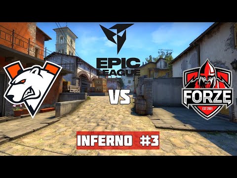 1/4 Финал. VIRTUS.PRO vs FORZE. Map-3 Inferno. EPIC CIS League Spring 2021