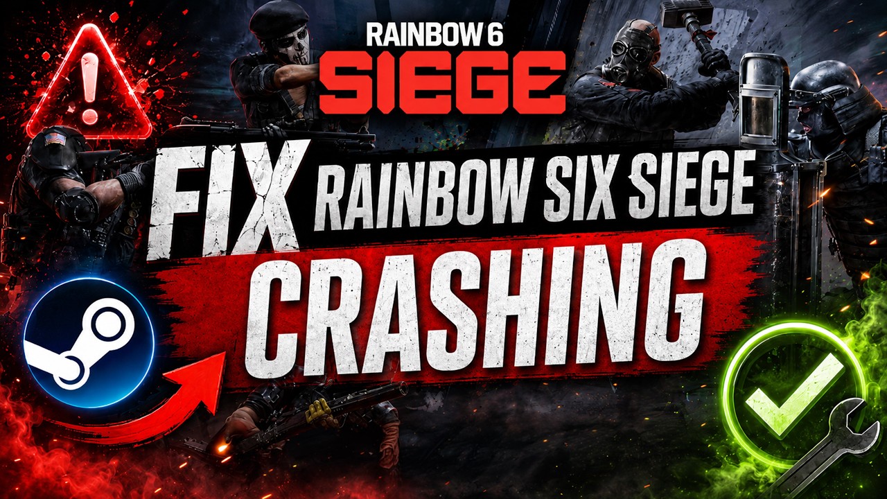 Rainbow Six Siege Crashing When Game Starts on Steam PC FIX🎮🔥