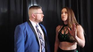 Kilynn King AEW gives pre-show Interview at Ignite Wrestling video
