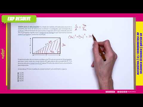 The unit of measurement used to announce the size (...) | Trigonometry in the right triangle