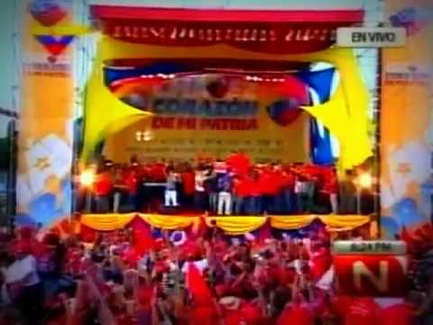 Presidente Chávez junto a Hany Kauam Los Cadillacs y Omar Enrique