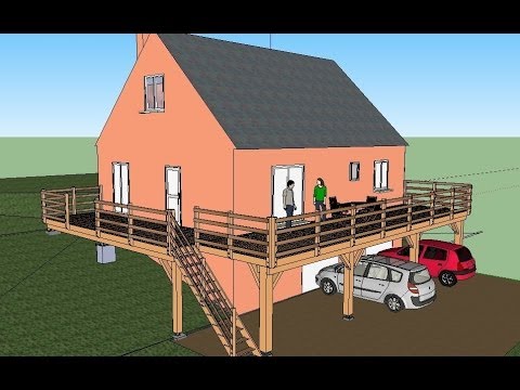 comment construire terrasse bois pilotis