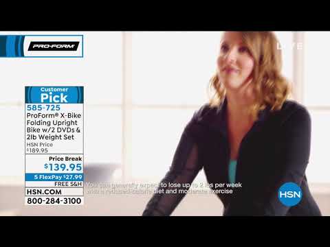 ProForm XBike mit 2 Pfund Gewichtssatz, 2 Trainings-DVDs
