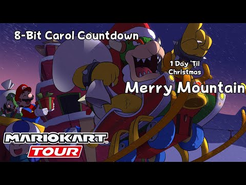8-Bit Carol Countdown 5 - Merry Mountain WITH LYRICS - Mario Kart Tour Cover