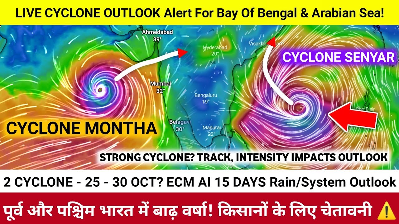 Podwójne Wiry Atmosferyczne Przynoszą Intensywne Opady Deszczu do Południowych Indii