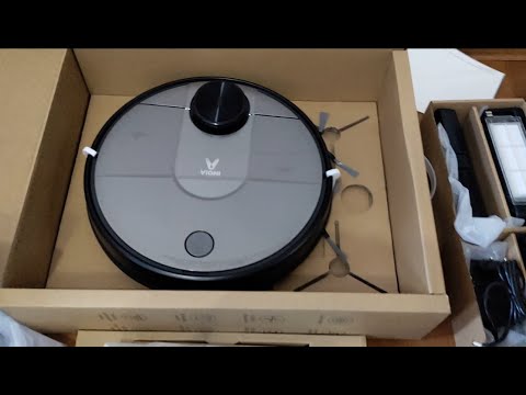 Распаковка Робот-пылесос Viomi V2 PRO Vacuum Cleaner из Rozetka