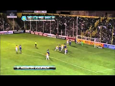 GOL VULETICH EN OLIMPO 3 BOCA 0 (FECHA 6 TORNEO INICIAL 2013)