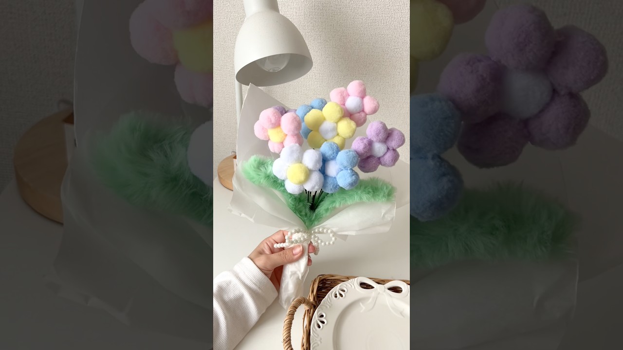 ⸜簡単⸝ 100均のデコレーションボールで花束作ったよ💐 #100均diy