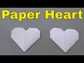 How To Make A Paper Heart Folding Origami Heart Tutorial