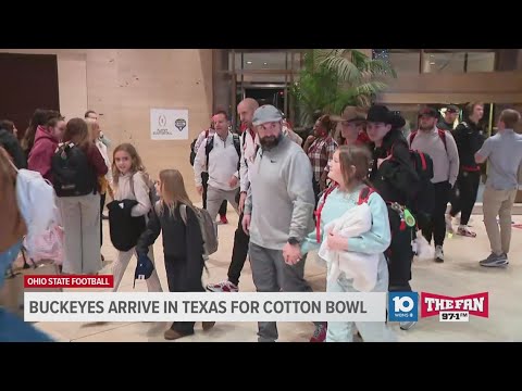 Buckeyes arrive in Dallas ahead of Cotton Bowl