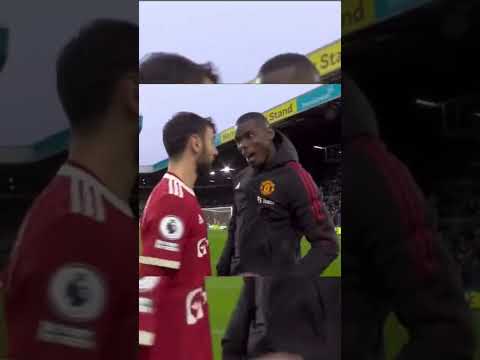 Pogba :Bruno you copied my flick 😅😂