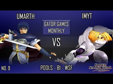Gator Games #9 - Umarth (Marth) VS Imyt (Sheik) - SSBM - Pools B1 (WSF)