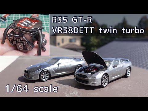 Vr35 Engine R35 GT-R and VR38DETT V6 twin turbo engine by dendeba - Thingiverse