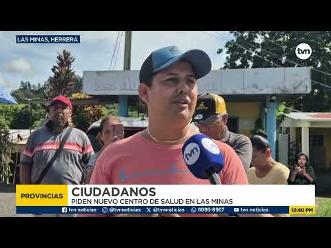 Moradores de Las Minas exigen la construcción de un nuevo centro de salud