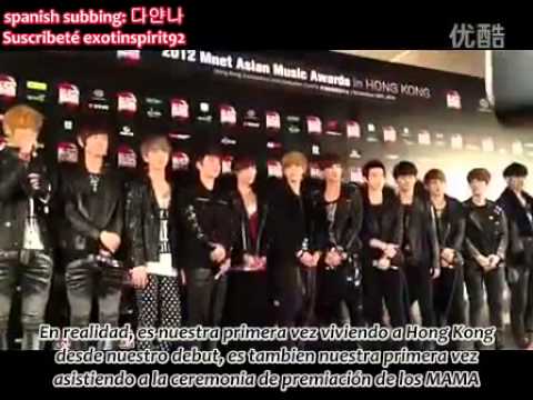 [Sub Español] 121130 EXO MAMA in HongKong @ Press Conference