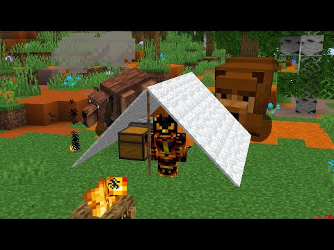 Mit Telt Blev Overfaldet af BJØRNE i Minecraft!
