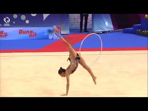 Linoy ASHRAM (ISR) - 2021 European silver medallist, hoop
