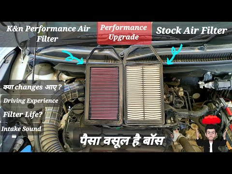 Performance Upgrade With K&n Stock Replacement Air Filter 🔥| Baleno