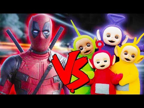Deadpool Vs Teletubbies Apocalypse - Epic Battle - Mortal Kombat Costume Skin Mod