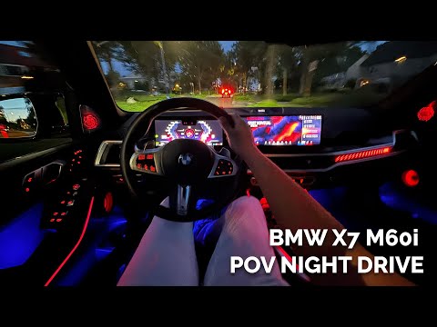 2025 BMW X7 M60i S68 4.4 V8 BiTurbo (530 HP) | POV NIGHT Drive