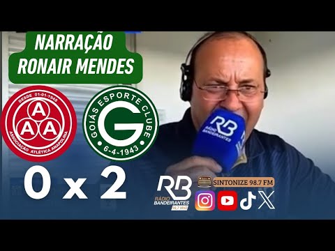 Ronair Mendes narra os gols de Anapolina 0 x 2 Goiás | Campeonato Goiano