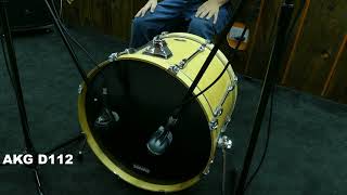 Video thumbnail for AKG D112 vs Shure Beta 52a sound test by Timmy G