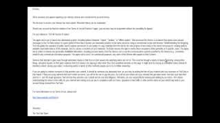 "Terms of Use #4 Section H" incident