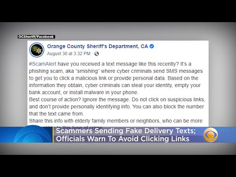 Package Pending Text Message Scam