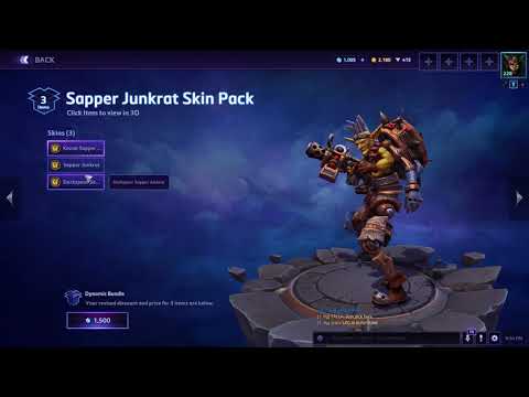 Sapper Junkrat Skin Pack | Heroes of the Storm | New Skin Pack