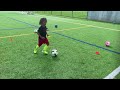 4 year old soccer dribbling