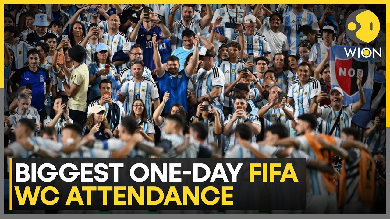 FIFA World Cup One-Day Attendance Record Broken on Tuesday | WION