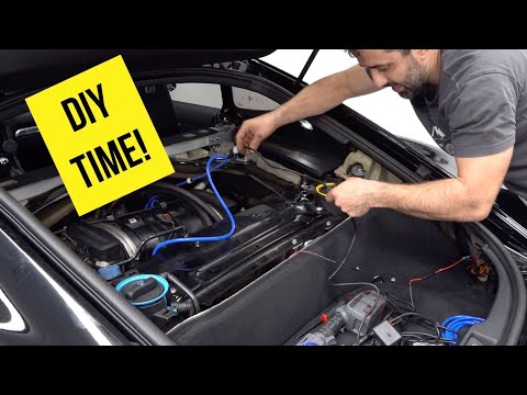 You can see the engine! SOUL Valved Exhaust controller (vacuum) install on a 981 Cayman S