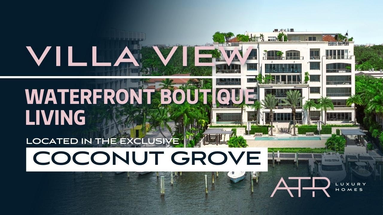 Waterfront Living Condo $5,900,000 in Residences at Vizcaya, Coconut Grove Miami