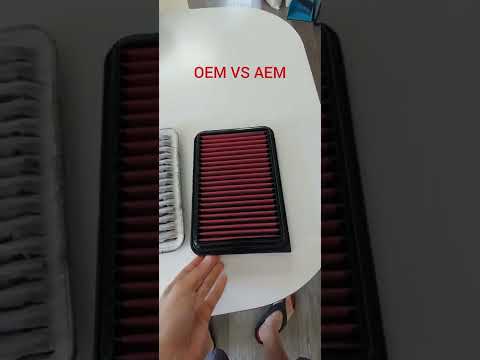 AEM DRYFLOW Air filter VS OEM Paper, comparison and test results | Toyota Camry 2.5 2014 2015