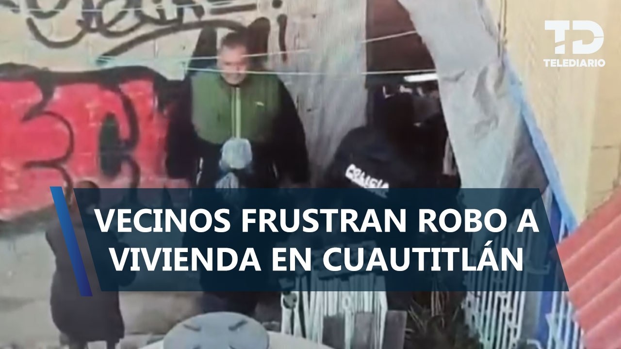 En Cuautitlán, vecinos frustran robo a casa habitación y aseguran a ladrones