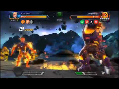 6 star human torch vs 5 star dormammu marvel contest of champions