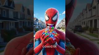 Homem-Aranha come diamante mágico e vira diamante 💎😱