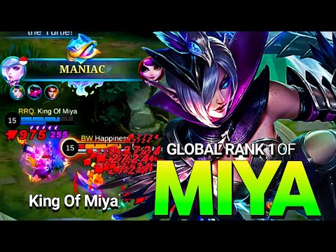 MANIAC!! Time To Fightback!! Insane Burst Damage Global Rank 1 Miya King Of Miya - Mobile Legends