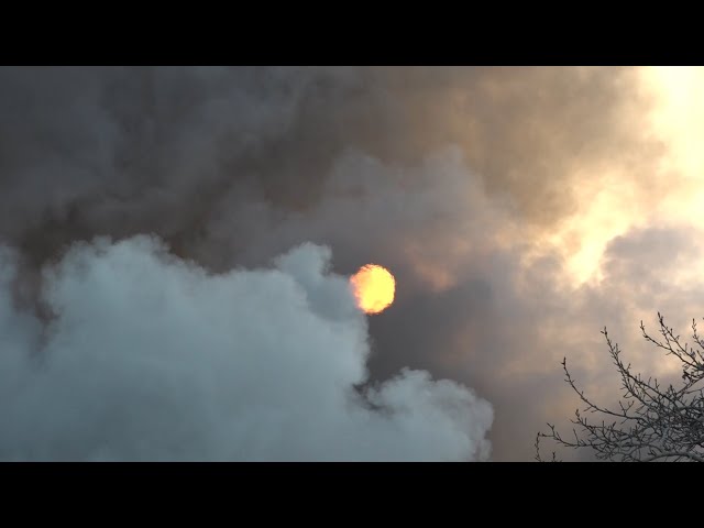 Крупный пожар в Ангарском округе