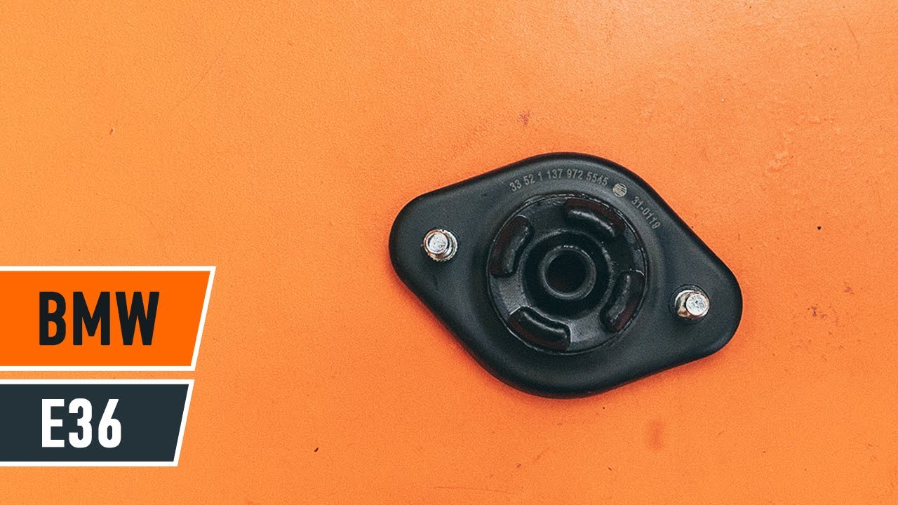 Cómo cambiar: copelas del amortiguador de la parte trasera - BMW E36 | Guía de sustitución